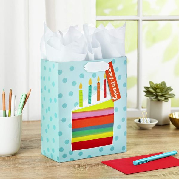 Logotipo personalizado CMYK 4 colores Impresión offset Bolsa de papel azul para niños