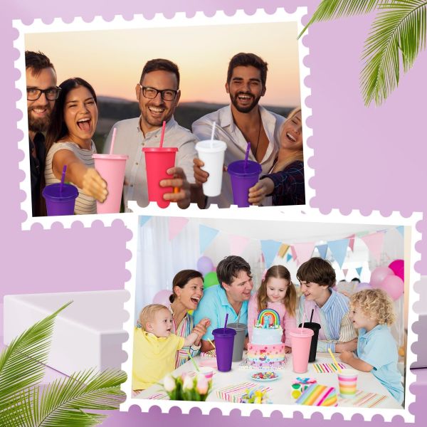 22 oz de tumblers de pastel mate de pared doble aislada de acrílico con tapas y pajitas fácil de limpiar perfecto para creaciones personalizadas