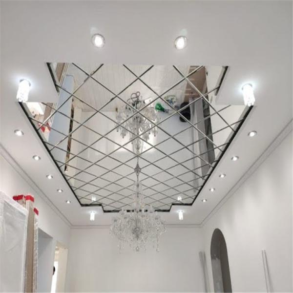 600x600 Stainless Steel Ceiling Tiles Plain Pattern Mirror Lay In Acoustical Ceiling Tile