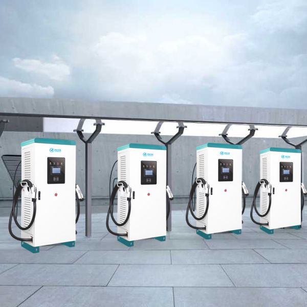 Floor Mounted Smart EV Car Charger , Fast Charging EV Station 60KW OEM