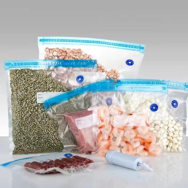 Diga adeus ao desperdício de alimentos com alimentos vácuo sacos de zíper item reutilizável