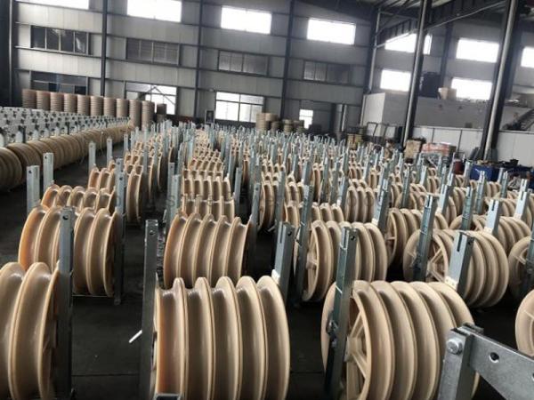 Welding 66 Fiber Optic Stringing Blocks Cable Sheave Pulley