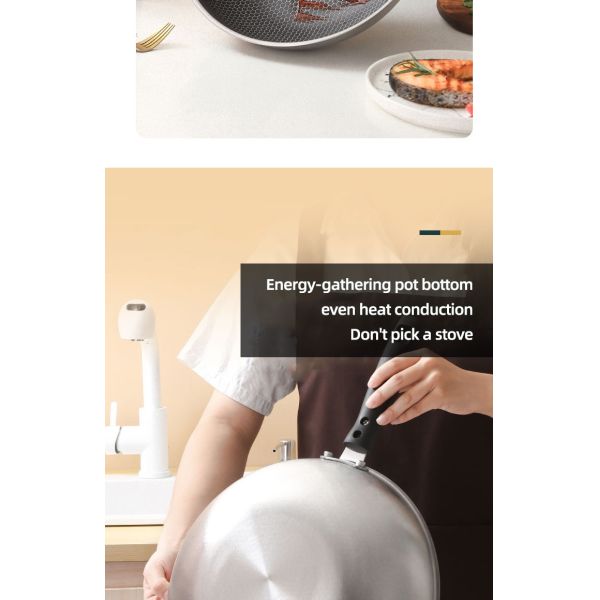 Серебряный варя металл кухни варя стекло лотка покрывает не сковороду ручки