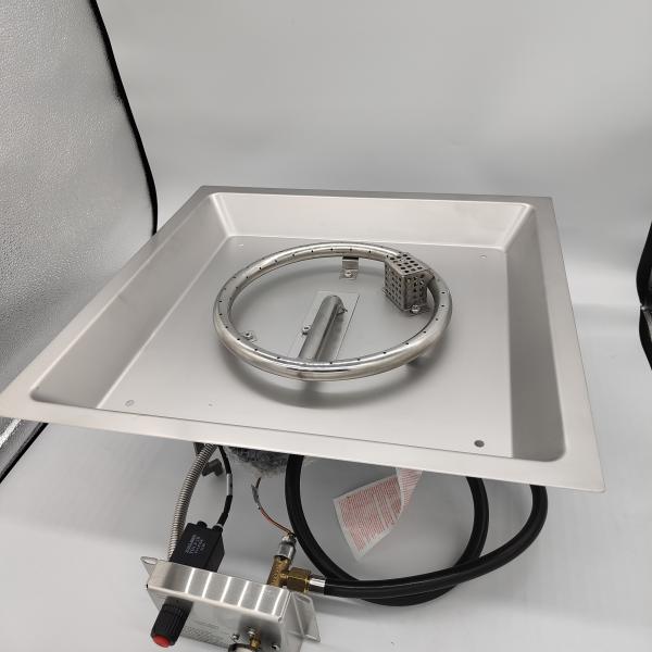 480 mm * 480 mm pré-enferrujado aço inoxidável fogão a gás queimador para área externa