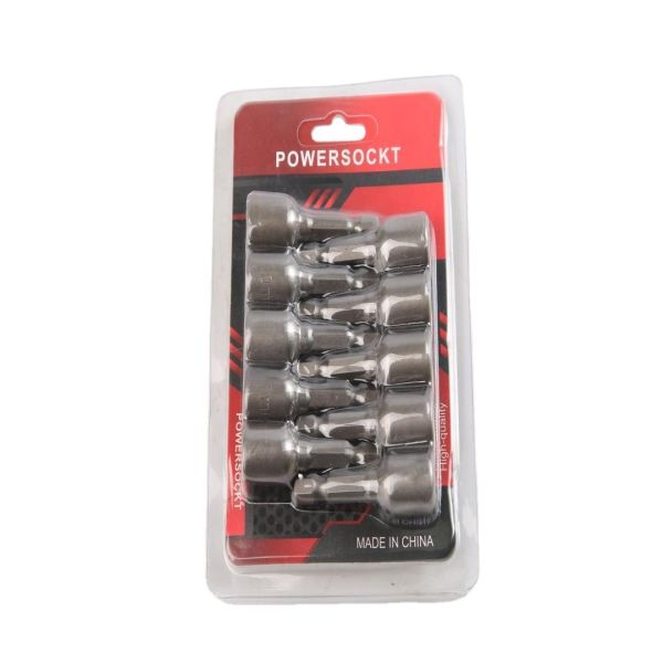 Natural Finish CRV Material 6.35 Hexagon 10mm*48mm*10PC Strong Magnetic Nut Driver Set