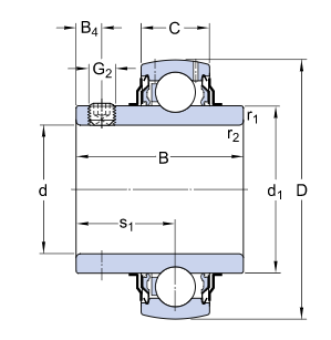 Chrome Steel Pillow Block Roller Bearings High Strength Long Life