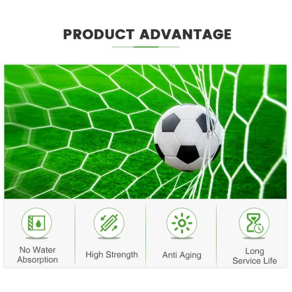 Portable Soccer Net Practice Goal Net 7 Person Standard Football Soccer Goal Post Net