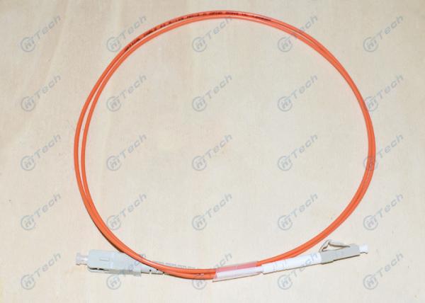 Zipcord 62.5/125μM Multimode Fiber Jumpers , SC To LC Fiber Patch Cord RoHS Approved