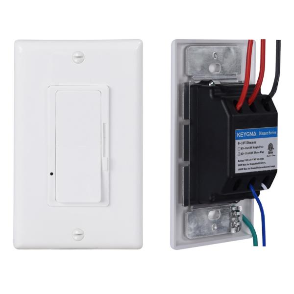 ETL Certified LED Dimmer Switch 0 - 10V Incandescent Light Dimmer Switch