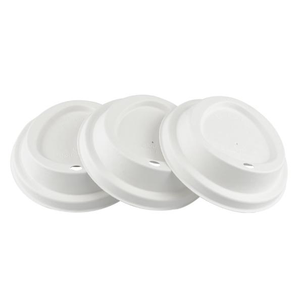 Refrigerator Safe Biodegradable 80mm 90mm Bagasse Coffee Cups And Lids