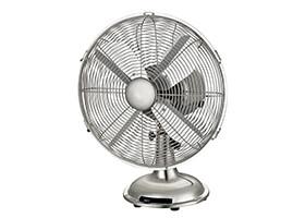 Decorative 12 Inch Desk Retro Chrome Fan Strong Wind For Australian Market
