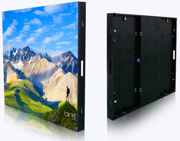 Rental P4 P5 Outdoor Full Color LED Screen 64x64 96x96 Brushed Aluminum Made