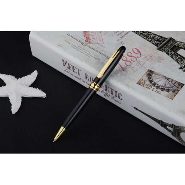 Sopesado Regalo Ejecutivo Logotipo personalizado Rosa Oro Bolígrafo para Profesionales