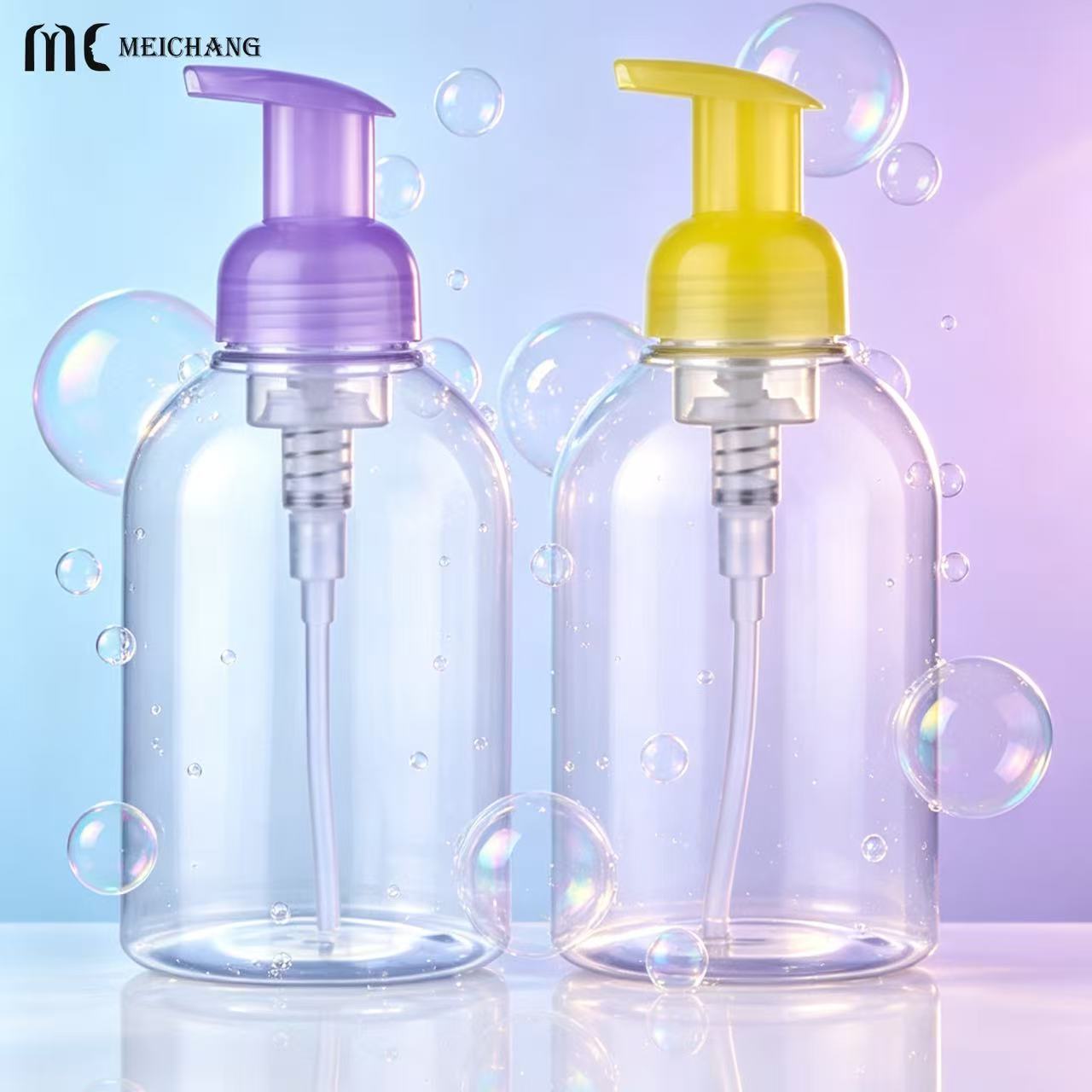 600ml PET Foaming Pump Bottle for Foaming Hand Soap Packaging(MC-1803)