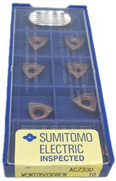 Металл сверля вставки карбида Сумитомо, вставки ВКМТ050308ФН АКЗ330 покрытые ПВД