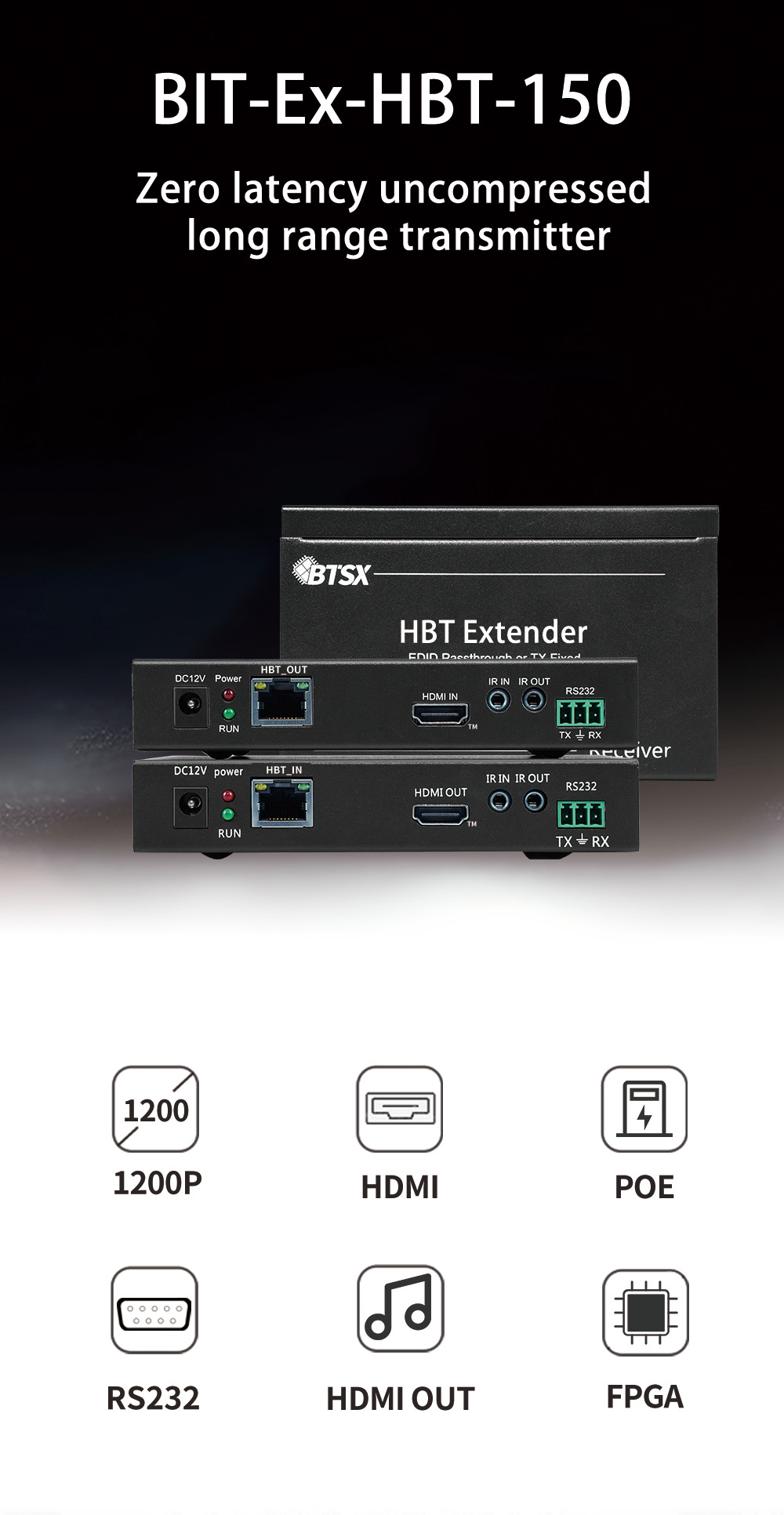 150M HDMI видеопередатчик Приемник 1920X1080 HDMI сетевой расширитель