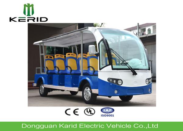 11 Seater Electric Shuttle Car With Curtis Controller For Hotel Reception 72V / 5KW