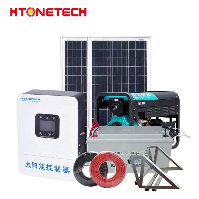 Htonetech híbrido off-grid gerador de energia solar sistema de energia China 30kwh 40kwh painéis solares mono solar