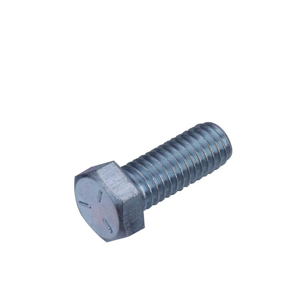 Din933 Hex Bolt Carbon Steel Zinc Plated Grade 4.8 5.8 8.8 10.9 M12 M16