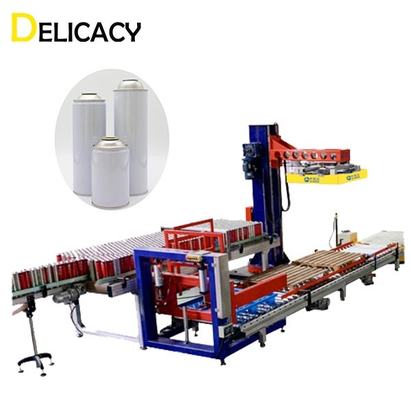 380Volt 50HZ Aerosol Can Making Machine , Full Auto Empty Can Palletizer