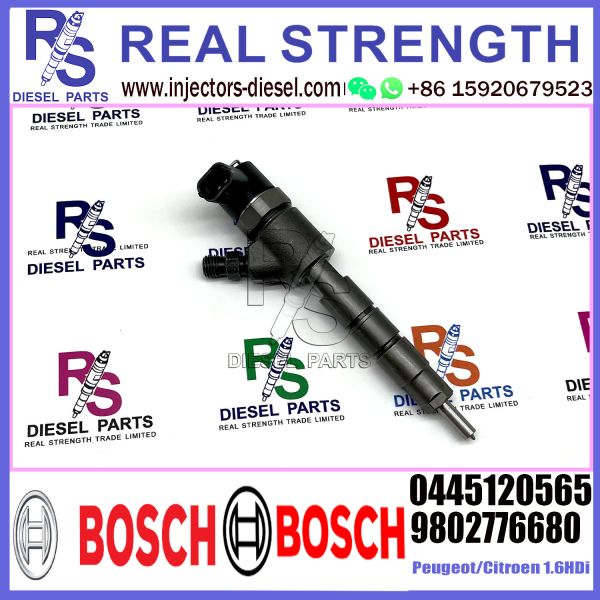 Original New Common Rail Fuel Diesel Injector 0445120565 9802776680 For peugeot/citroen 1.6HDi engine