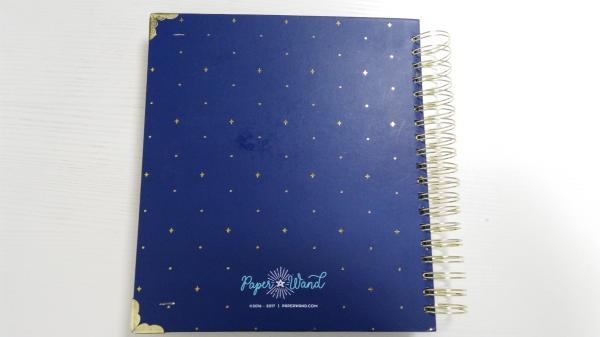 Gold Foils Organizer Planner Book 100GSM OPP Hard Back Gold Wire Binding 76*140mm