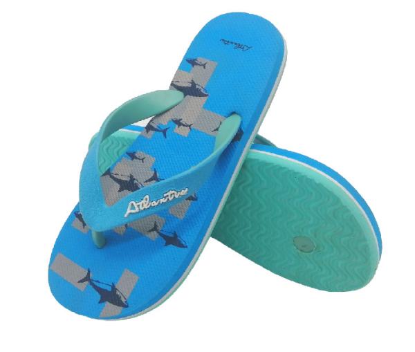 Summer Blue Kid Flip Flop Beach PVC Trap Rubber Sole Flip Flop