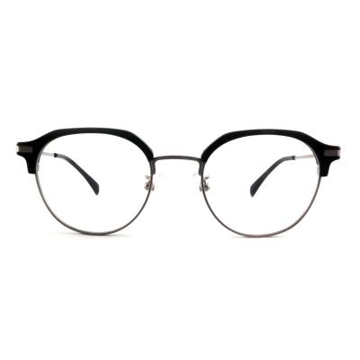 FP2713 Vintage Round Acetate Metal Glasses Unisex Lightweight Spectacle