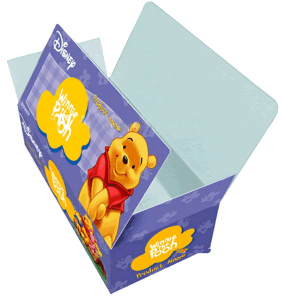 Коробка кубического игрушечного шаржа малюсенького бумажная упаковывая для печений младенца