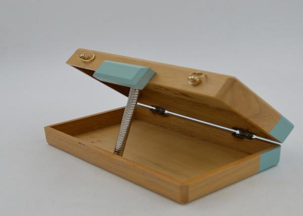 Elegant Rectangle Shape Wooden Clutch Purse , Acrylic Evening Box Clutch Bag