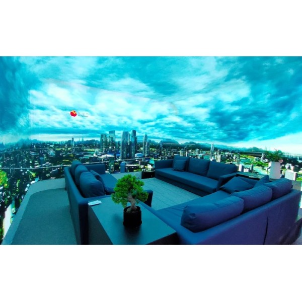 Immersive LED Display Seamless Design GOB Tech Better Protection360°+180° Panoramic ScreenHigh Resolution and High Refresh Rate