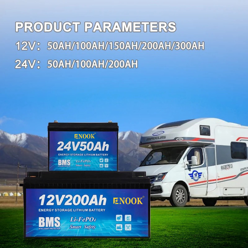 Enook Lifepo4 Аккумулятор 12.8v 80ah Железный фосфат Литийный аккумулятор 12V 80Ah Lifepo4 Солнечные батареи 80Ah Lifepo4 12V