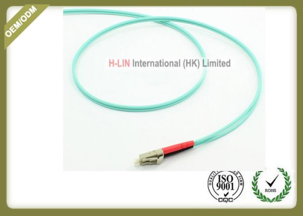 Duplex OM3 LC To LC Multimode Fiber Optic Patch Cable Jumper For Telecommunications