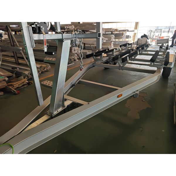 2 Inch Ball Hitch Lightweight Aluminium Boat Trailer with LED Waterproof Lights for Marine Use