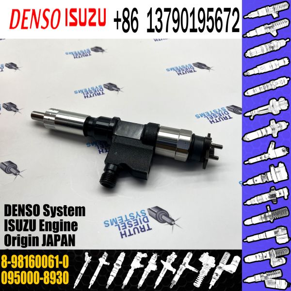 8-98160061-0 injecteur de carburant commun du rail 095000-8930 pour le moteur diesel d'Isuzu 4HK1