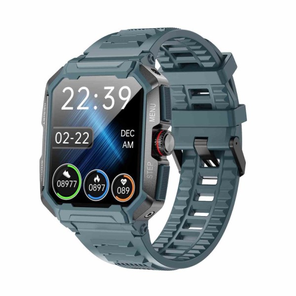 Support OEM & ODM | AK47 Multi-color Outdoor Sports Smart Watch with IP68 Waterproof BT5.1 Bluetooth Calling and 1.85-inch IPS Touch Screen