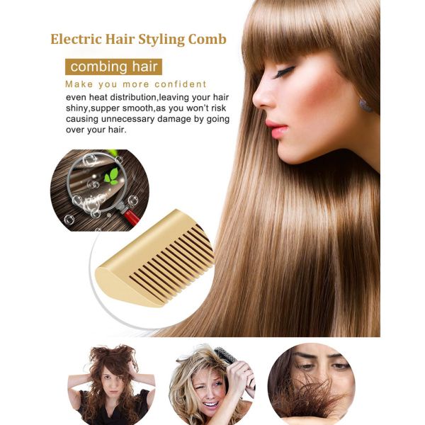 Раскручивателя волос домочадца выправлять волос горячего керамический электрический расчесывает завивать утюжит нагретый чистит щеткой
