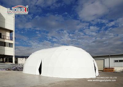 barraca de aço personalizada da abóbada do evento do Pvc da elipse de 25m Portable branco especial para o partido exterior