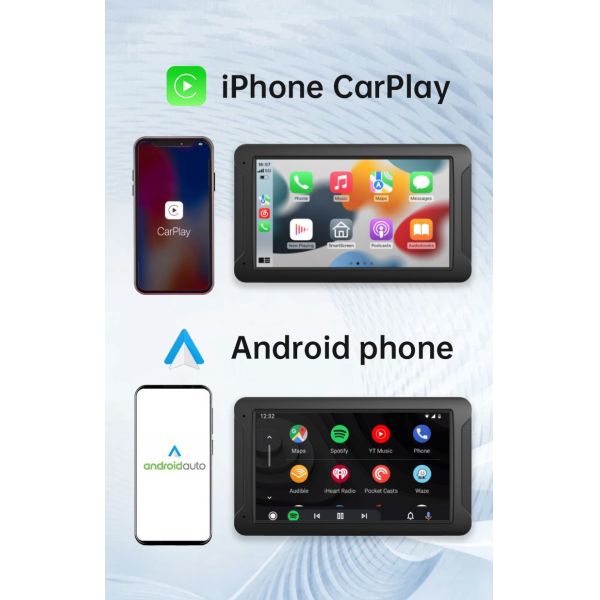 7 Inch Android Auto Radio Car DVD Radio Touch Screen Navigation Wireless CarPlay