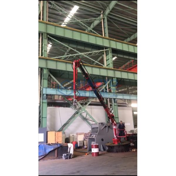 Quickly Move Telescopic Boom Marine Crane For Cargo Ship and Sea Farm marine cranes for sale