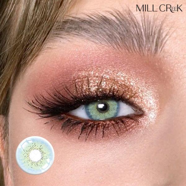 Oem Cosmetic Tricolor Blue Cosplay Contacts Lens 1 Year Without Power PP blister