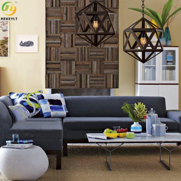 Black / White Iron E26 Decorative Pendant Light For Bedroom