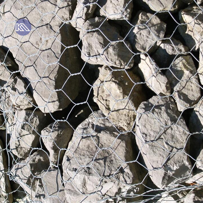 Galvanized Hexagonal Woven Gabion Basket for Erosion Control and Construction Sites