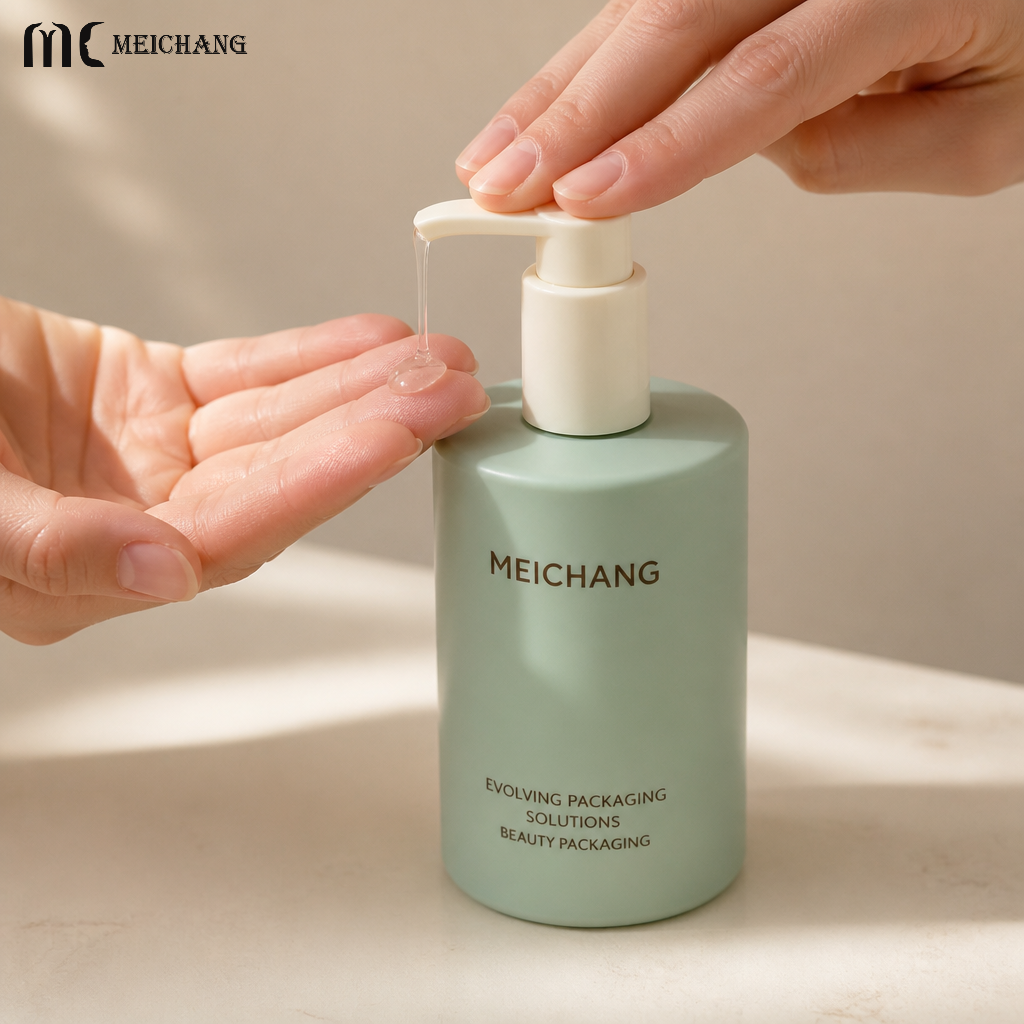 250/400/500ml Refillable PE Hair Care Packaging Set – Cylindrical Pump Bottle & Wide-Mouth Hair Mask Jar(MC-335)