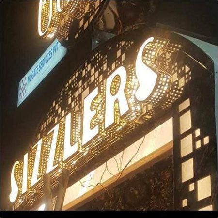 1MM Thickness Outdoor Channel Letters 304 SS Fireproof Shopping Mall Signs