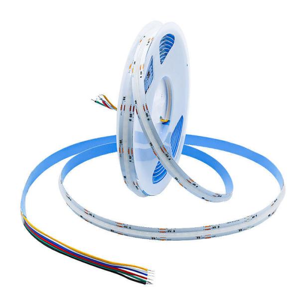 LED Tape 5m/lot Smd 320 384 840leds/m Waterproof Flexible Cob Led Strip Dc 24v Ra90 RGBCCT 3000k 4000k 6000k