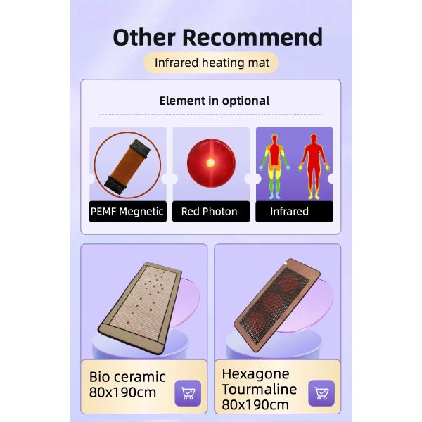Корея Seragem Электрический массаж Кровать Тело Акупрессура Кровать Нефрит Ролик Камень Инфракрасный Тепловой Массаж Кровать В Массажный Стол