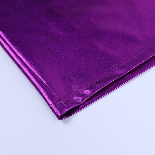 Gloss Fabric Low Cut Slit Womens Party Maxi Dresses