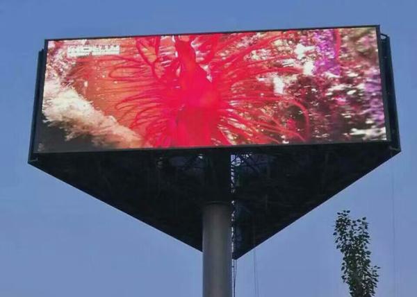 IP65 Iron Advertisement LED Display , External LED Screen 192x192mm