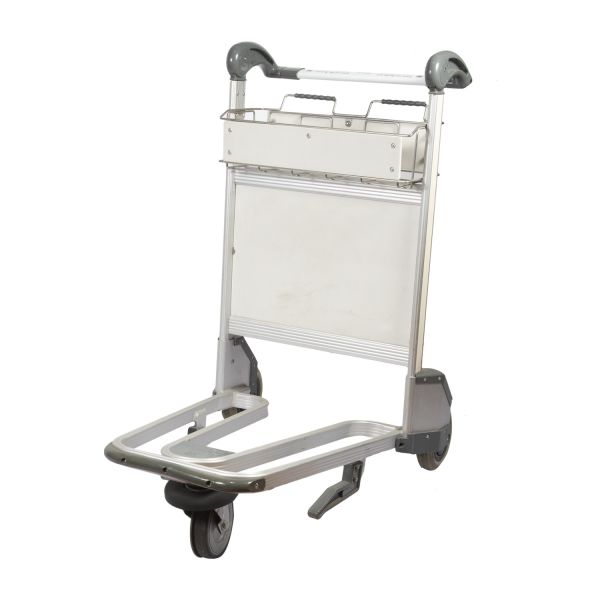 Алюминиевые ручные тележки вагонетки багажа аэропорта в магазине беспошлинной торговли с ручным тормозом